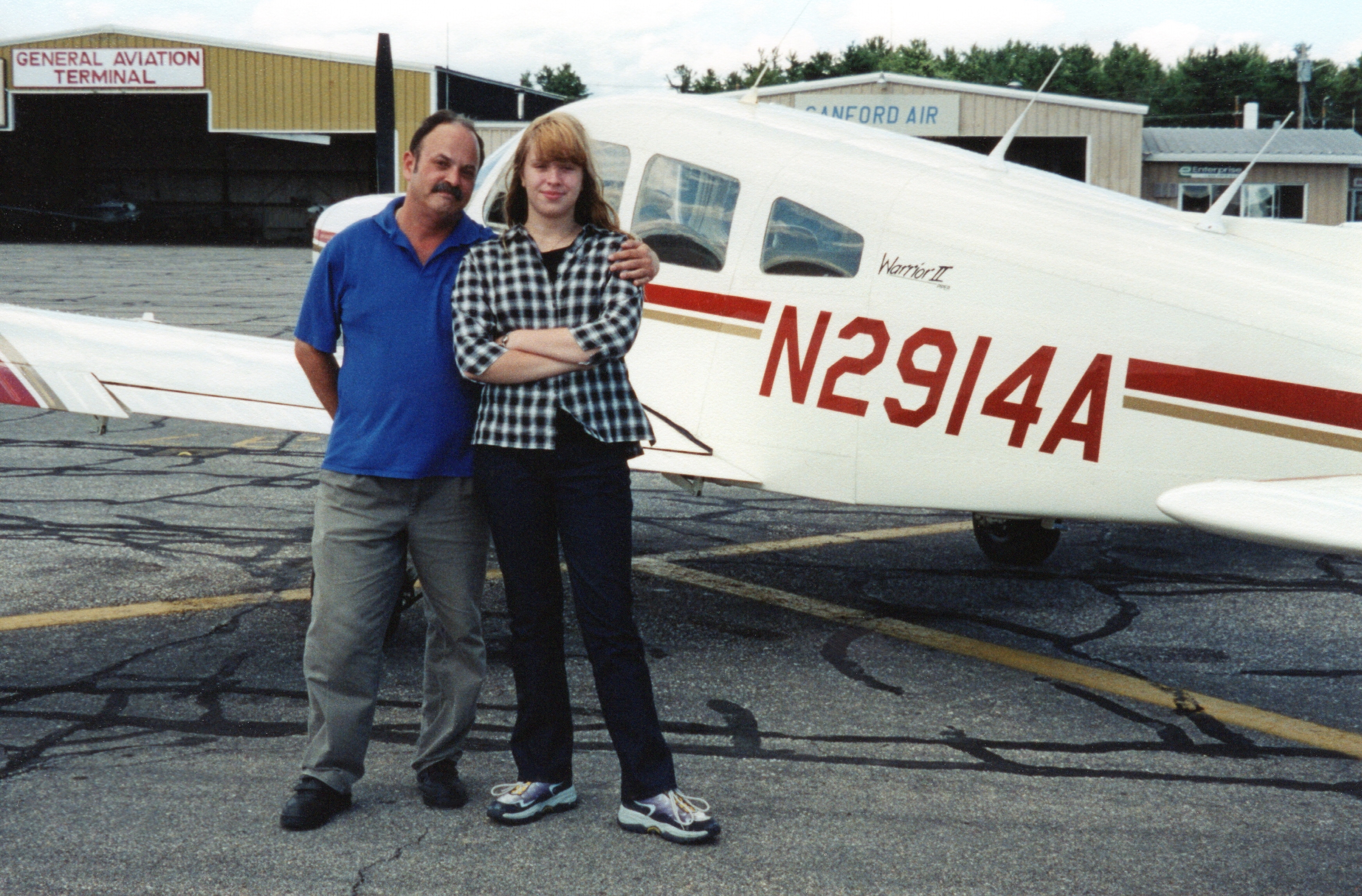 My daughter Yuliya (Юлия) & I,before giving her her first flying lesson
